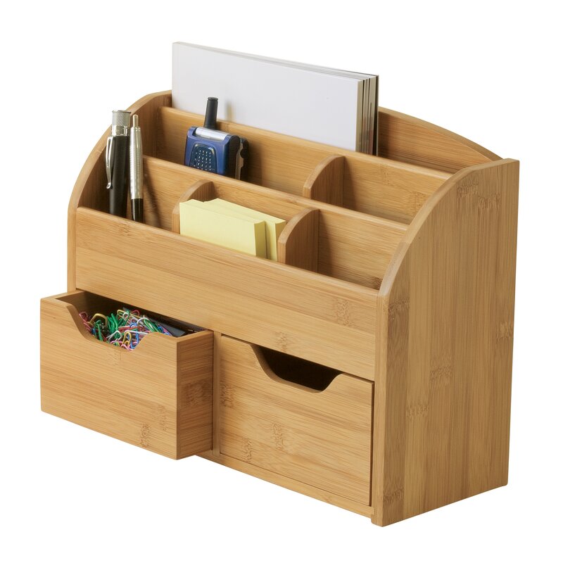 Lipper International Bamboo Desk Organizer Reviews Wayfair